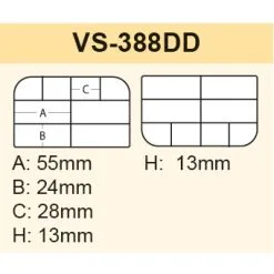 Meiho VS 388 DD Black -Zebco Verkäufe meiho vs 388 dd schwarz 2