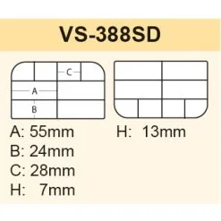 Meiho VS 388 SD Black -Zebco Verkäufe meiho vs 388 sd schwarz 2