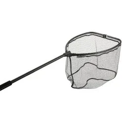 Mikado Landing Net - With Rubber Net And Snap Frame 140cm 60/50